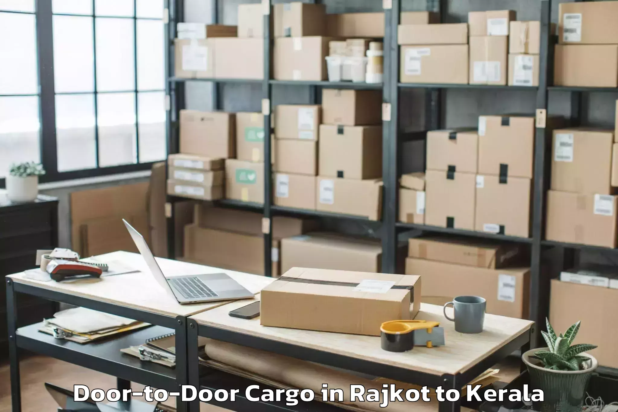 Get Rajkot to Thiruvananthapuram Door To Door Cargo